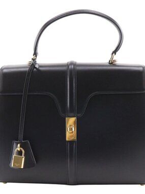 CELINE 16 Sèze Classic Handbag 187373BEY 2WAYShoulder black Calfskin Women
